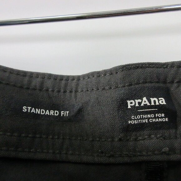 Prana Brion II Men's Pants 38x30 Charcoal Straight Leg Stretch Standard Fit 356 - Picture 3 of 10